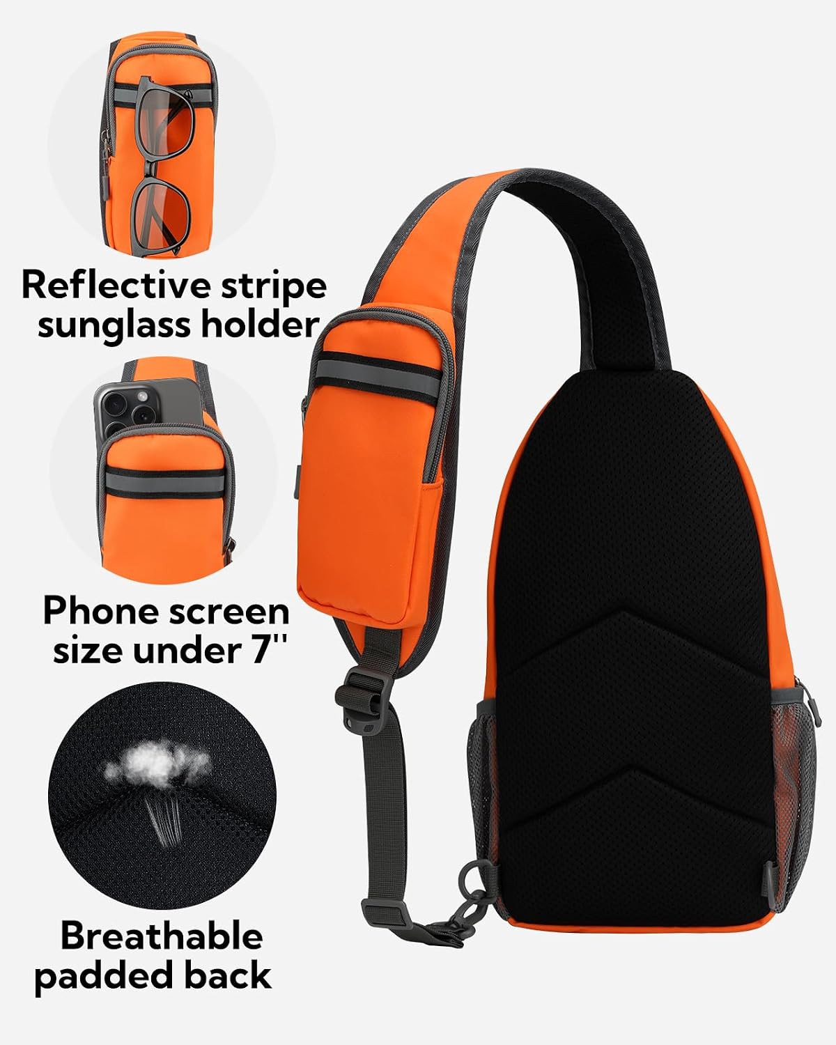 Detalle de Waterfly Crossbody Sling Backpack Sling Bag for Travel, Hiking & Everyday Carry