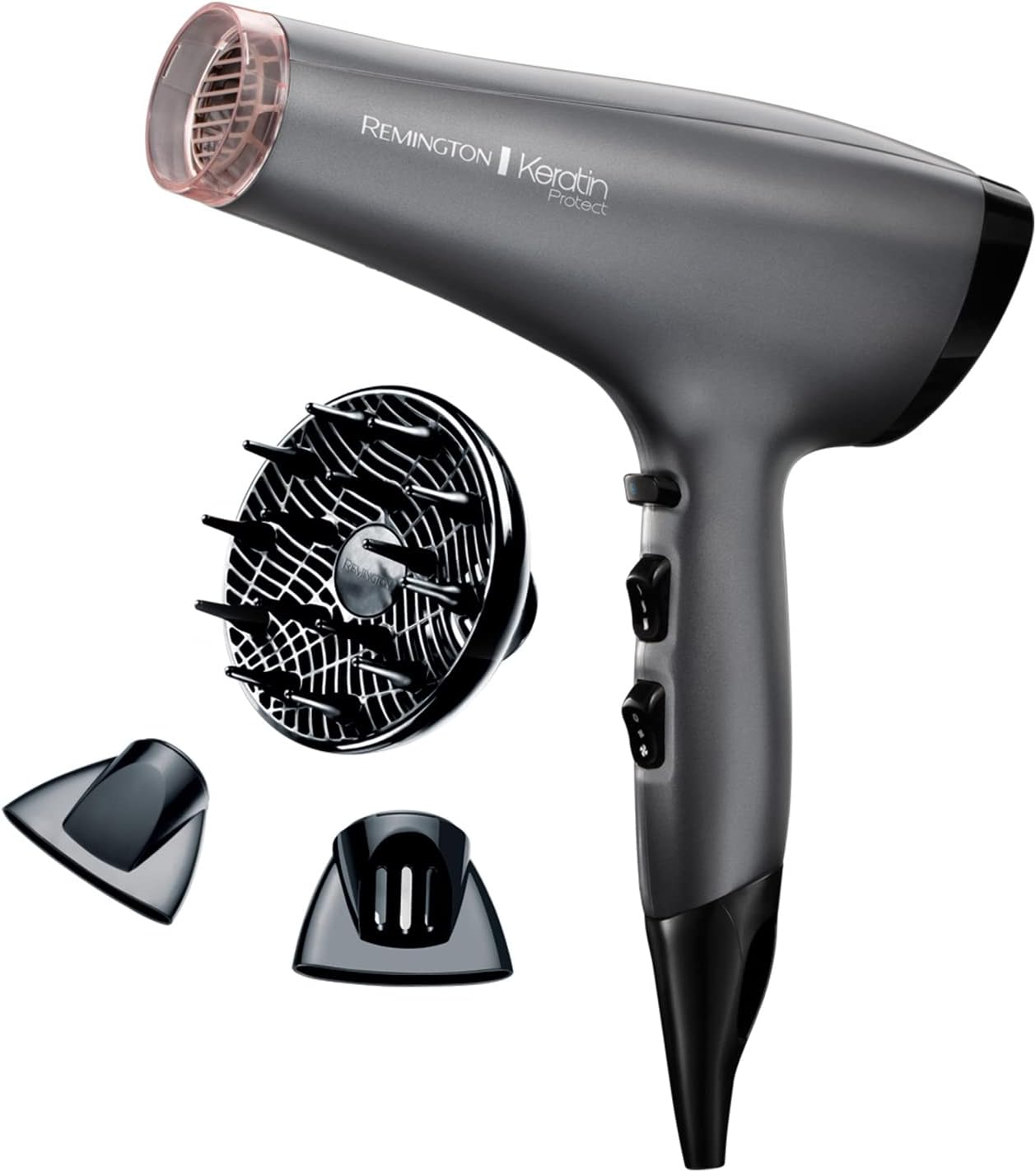 Detalle de Remington Keratin Protect Hair Dryer AC8008 (2200W) with ionic conditioning, keratin & almond oil