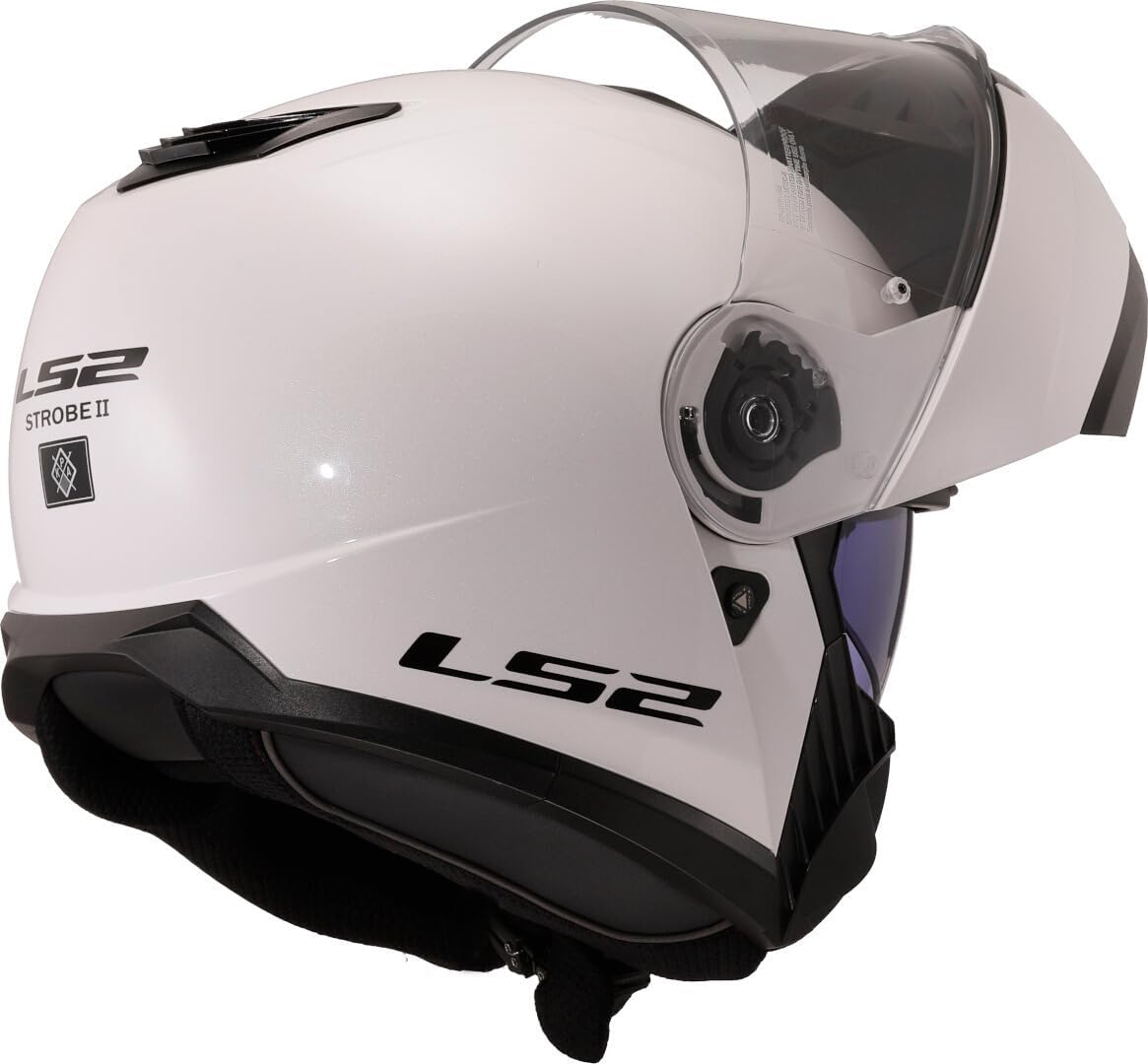 Thumbnail 2 de LS2 Strobe II Modulare - Casco Moto Gloss White, taglia M
