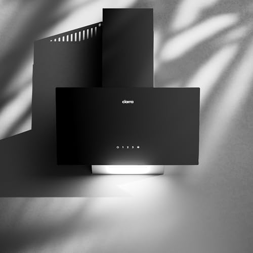 Detalle de CIARRA CBCB6750C : Hotte aspirante murale inclinée 60 cm, Classe A++ et 362 m³/h