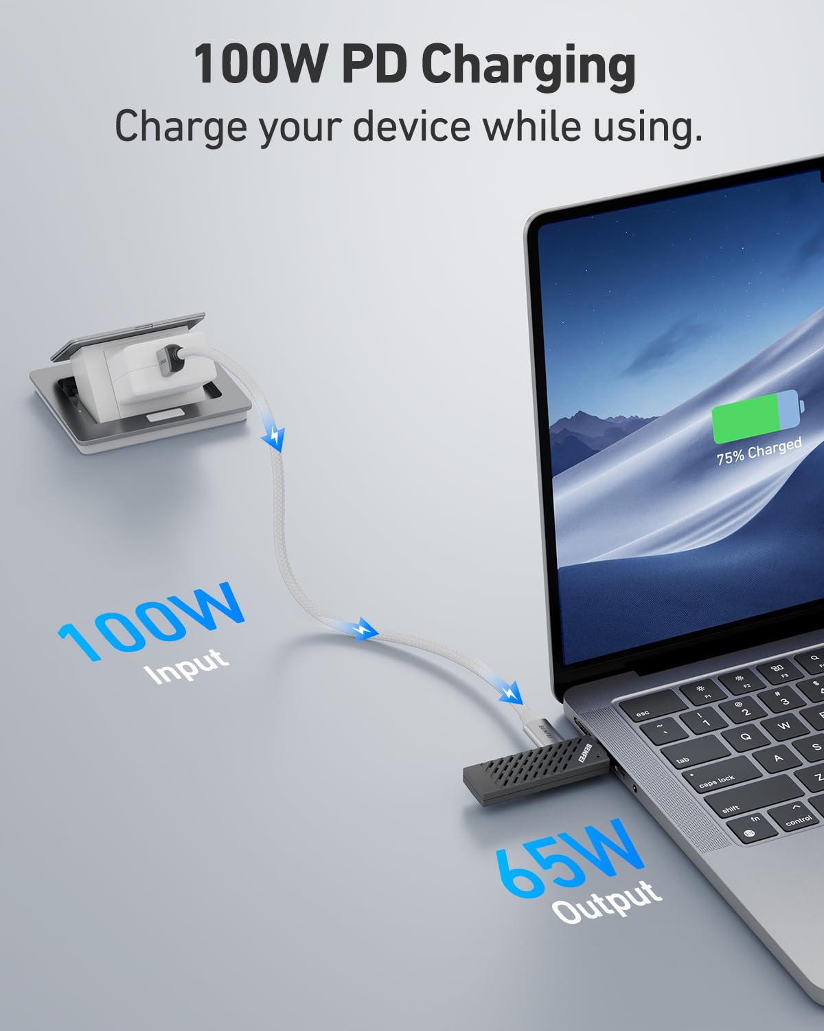 Detalle 2 de BENFEI Wireless USB-C Transmitter & HDMI Receiver Kit