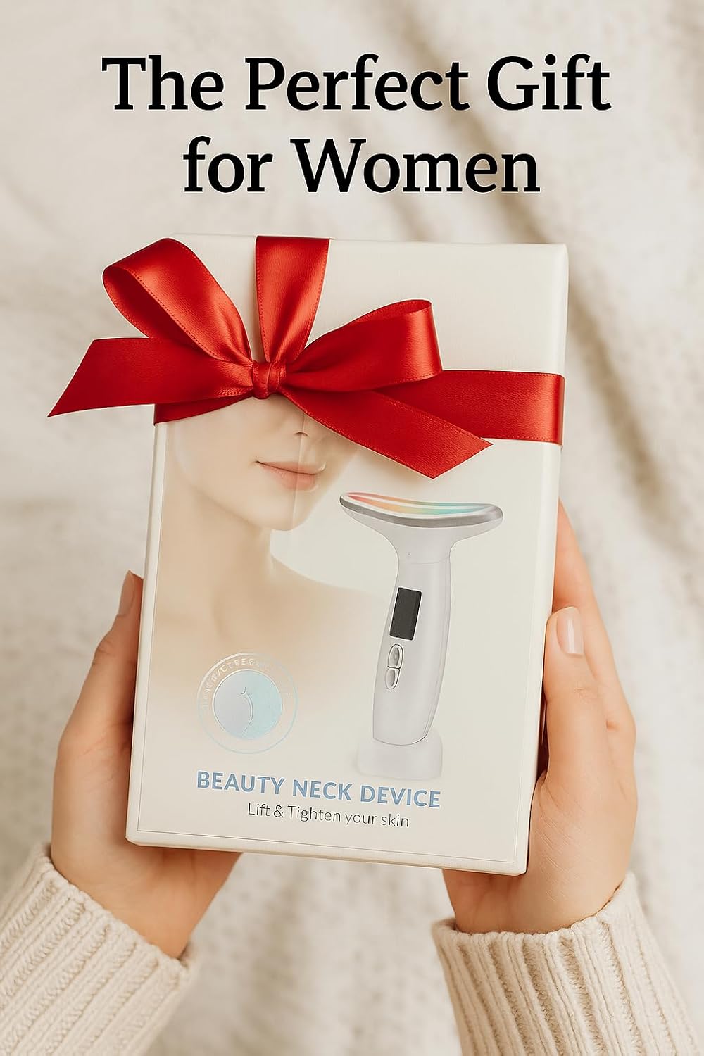 Thumbnail 2 de LED Phototherapy Vibration Facial Lift Massager EMS Neck Face Lifting Device (6‑in‑1) by Wrikle