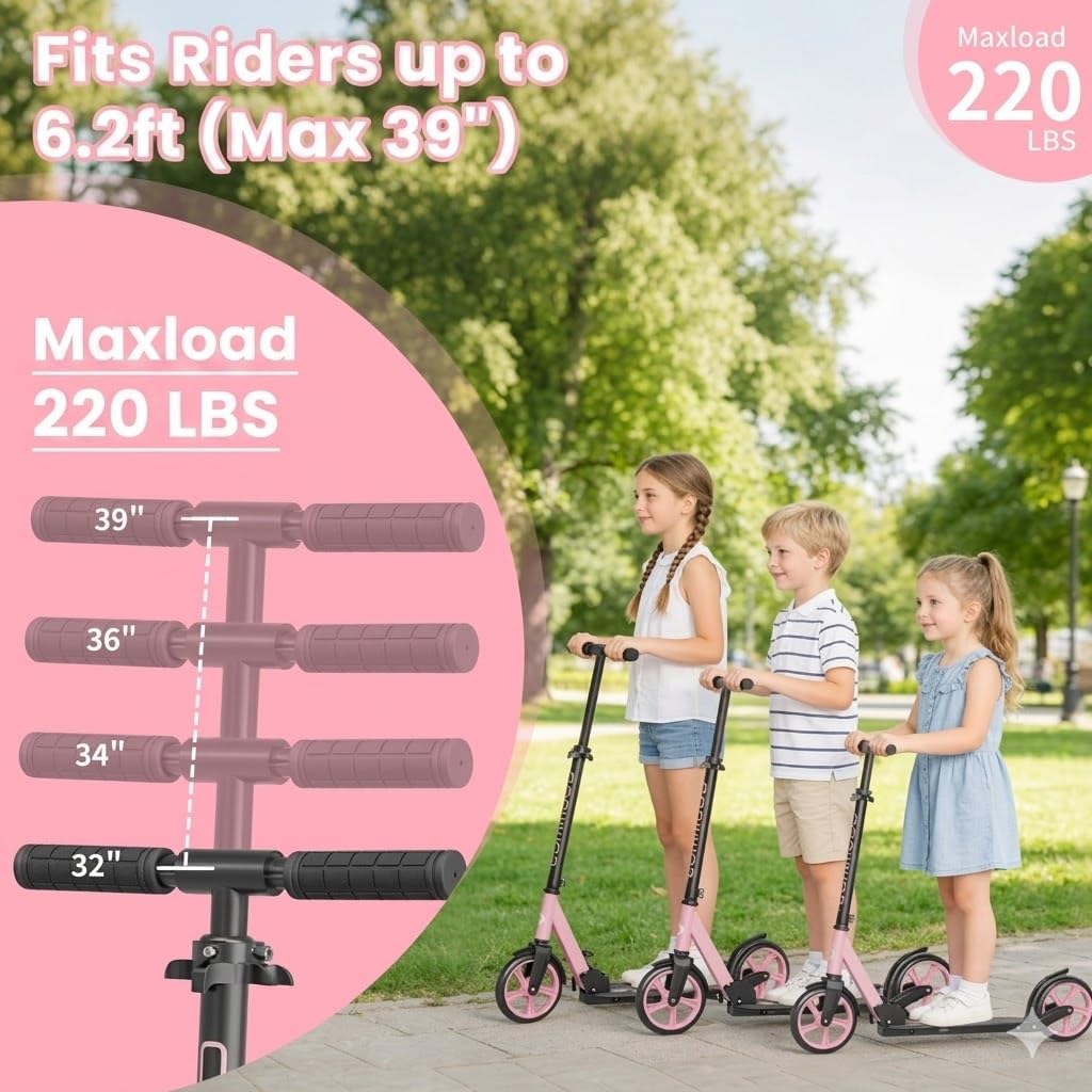 Thumbnail 1 de Commugo Kick Scooter for Kids 5-12, Teens & Adults (CPSC Certified, Foldable, 8-Inch Wheels)