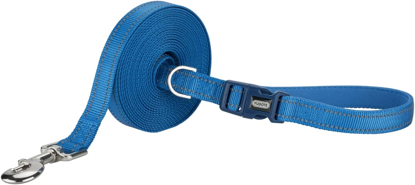 Thumbnail 1 de Petiry Long Dog Training Lead 5m with Reflective Nylon, Padded Handle and 360° Clasp