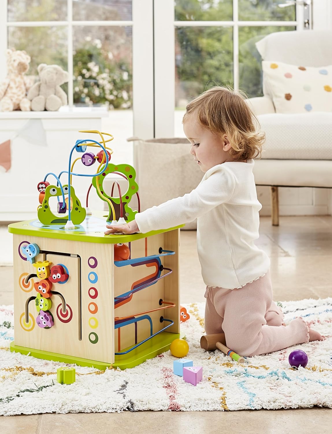 Thumbnail 1 de Hape Motorikwürfel „Kleine Tierchen“ – Holz-Multifunktionswürfel für Kleinkinder ab 12 Monaten