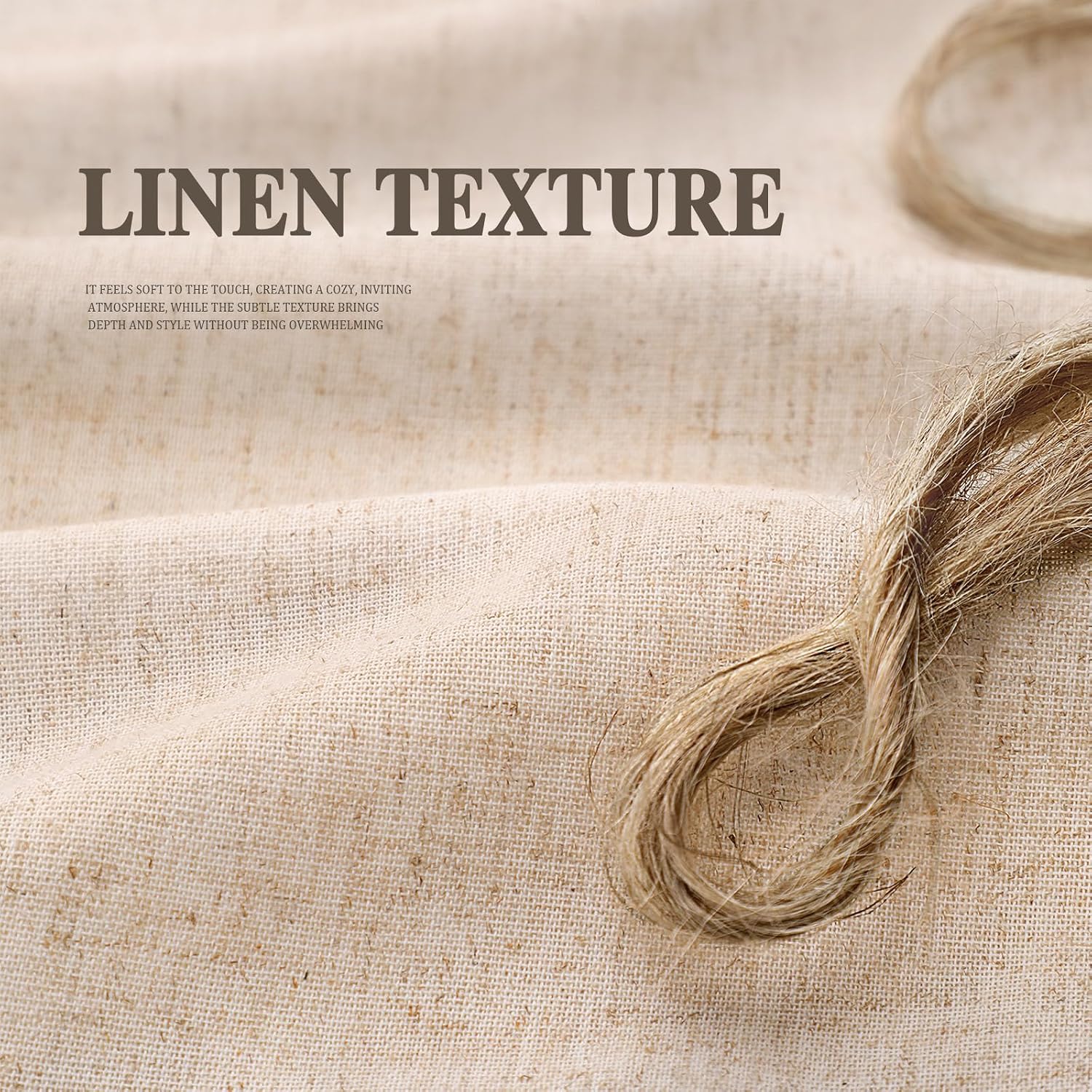 Thumbnail 6 de XOGUIBO Farmhouse Shower Curtain with Ruffle Hem (Linen-Blend Look), 72 x 72