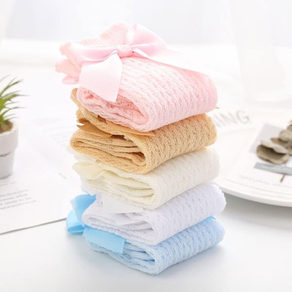 Thumbnail 2 de HXQLXGT Spanish 5 Pack Baby Girls Bow Knee High Socks