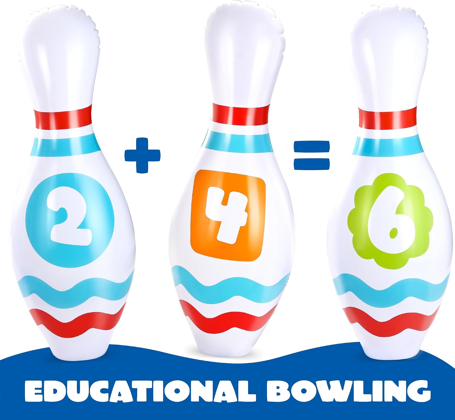 Thumbnail 3 de JOYIN Juego de Bolos Inflable Gigante 🎳 para Niños y Adultos
