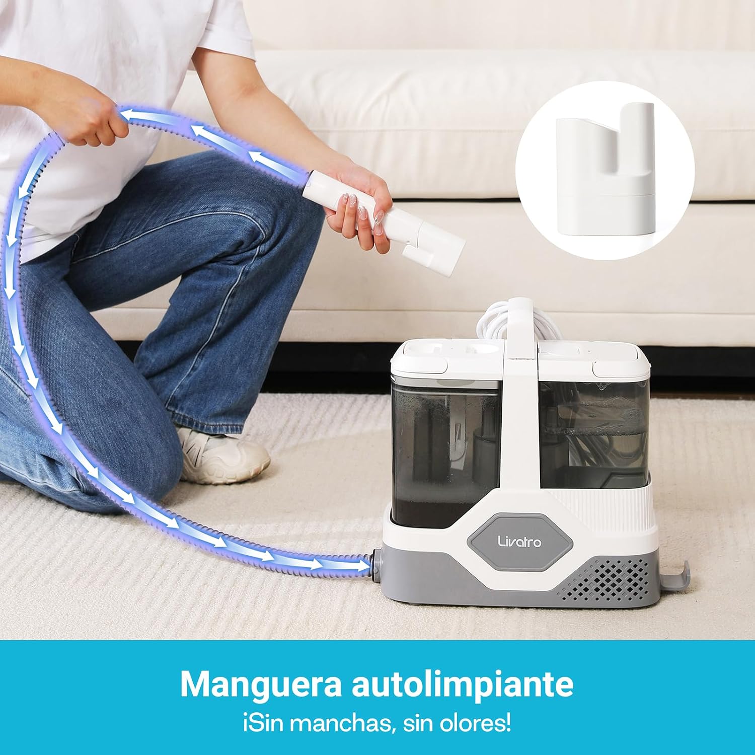Thumbnail 6 de Livatro aspiradora de agua tapicería 600W 16kPa