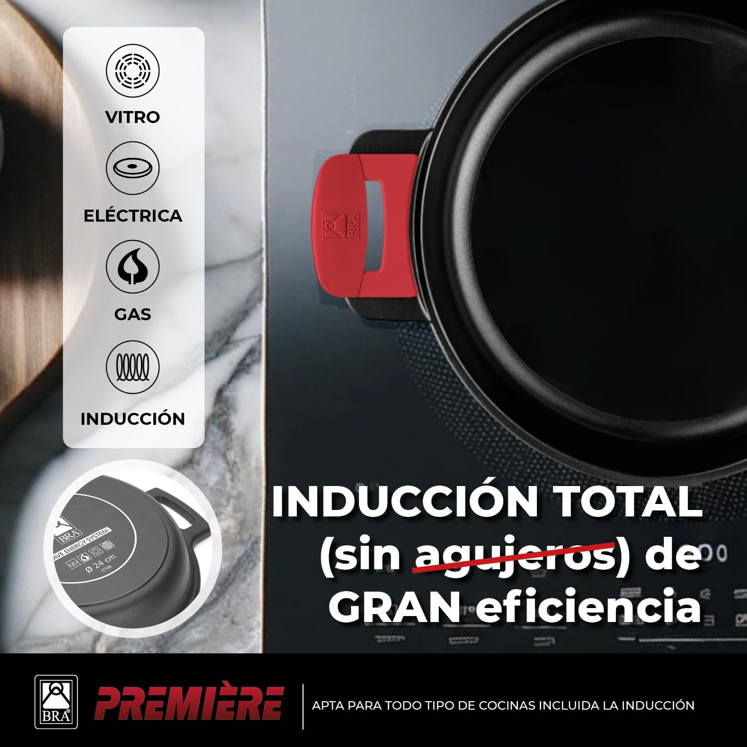 Thumbnail 3 de BRA Premiere Cacerola alta 24 cm