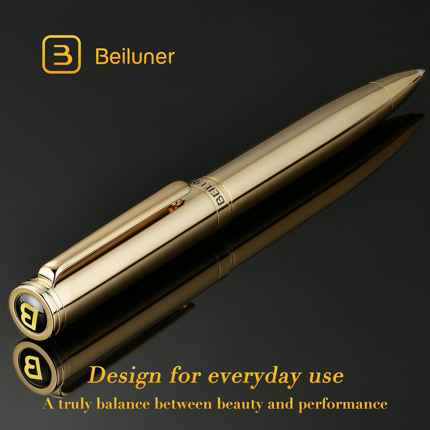Detalle de BEILUNER Gel Pen, 24K Gold-Plated