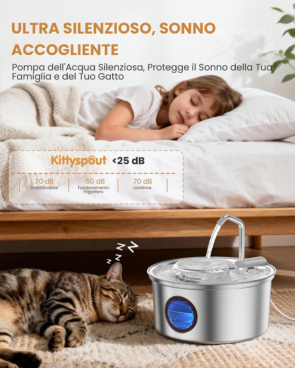Thumbnail 5 de Kittyspout Fontana 3,2 L acciaio inox