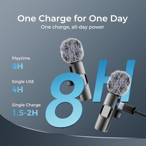 Detalle de YRF Wireless Lavalier Microphone for iPhone, iPad and Android — Crystal Sound with Noise Reduction