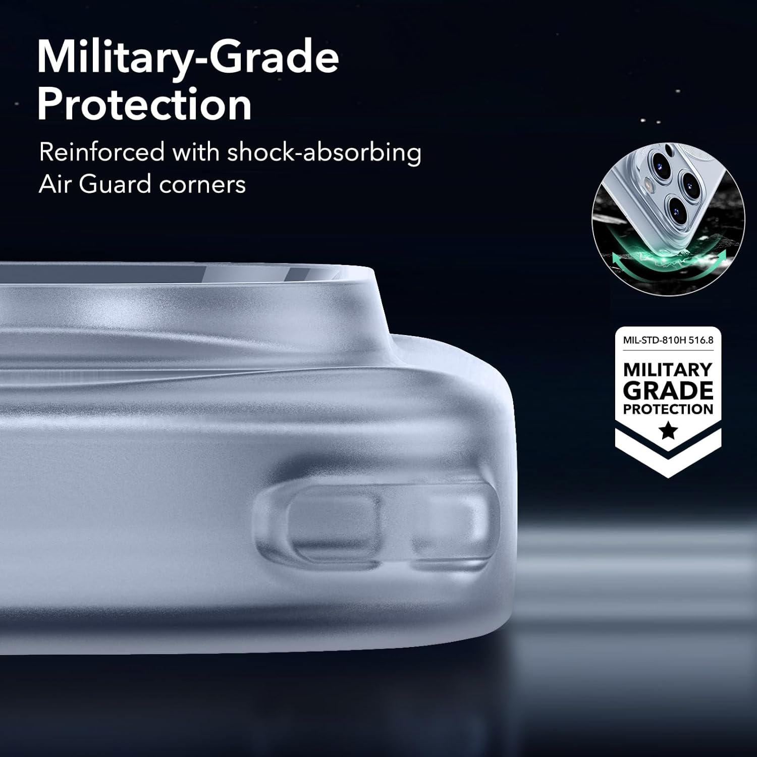 Thumbnail 5 de ESR Zero coque pour iPhone 13 Pro Max transparente fine en silicone avec MagSafe (bleu)