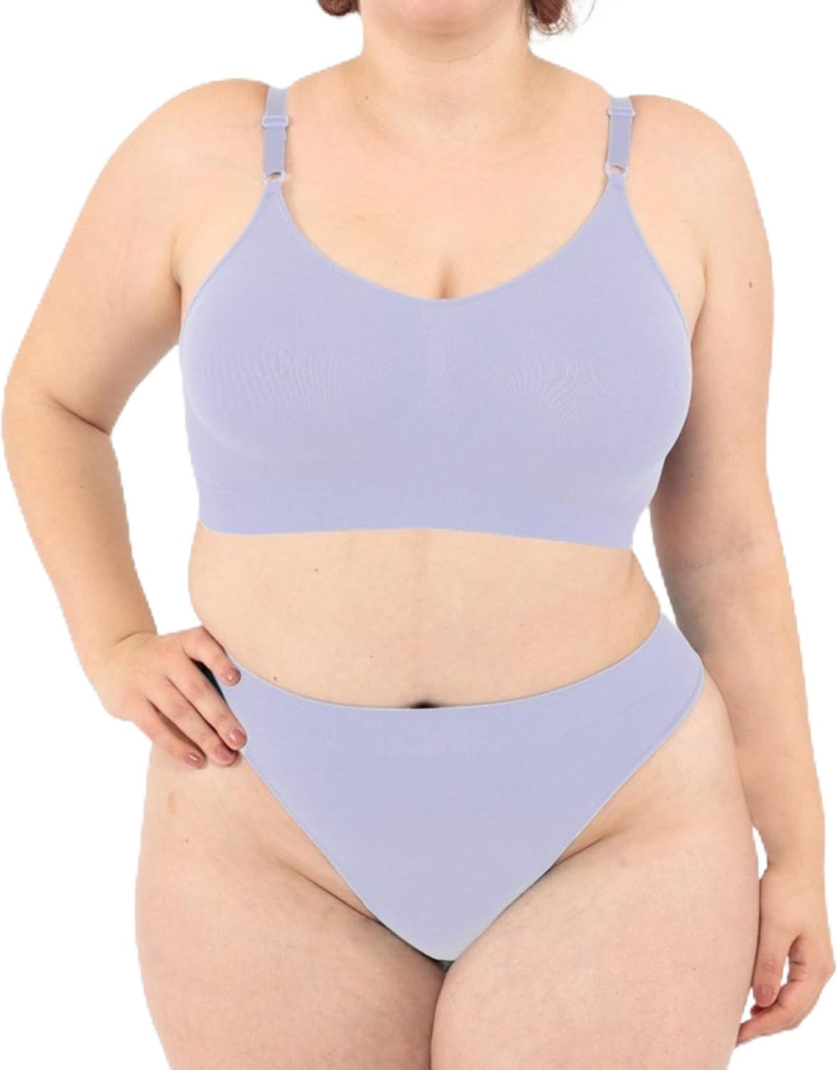 Thumbnail 6 de LEELA LAB Reggiseno Senza Ferretto Donna Taglie Forti: comfort Seamless e versatilità con spalline regolabili