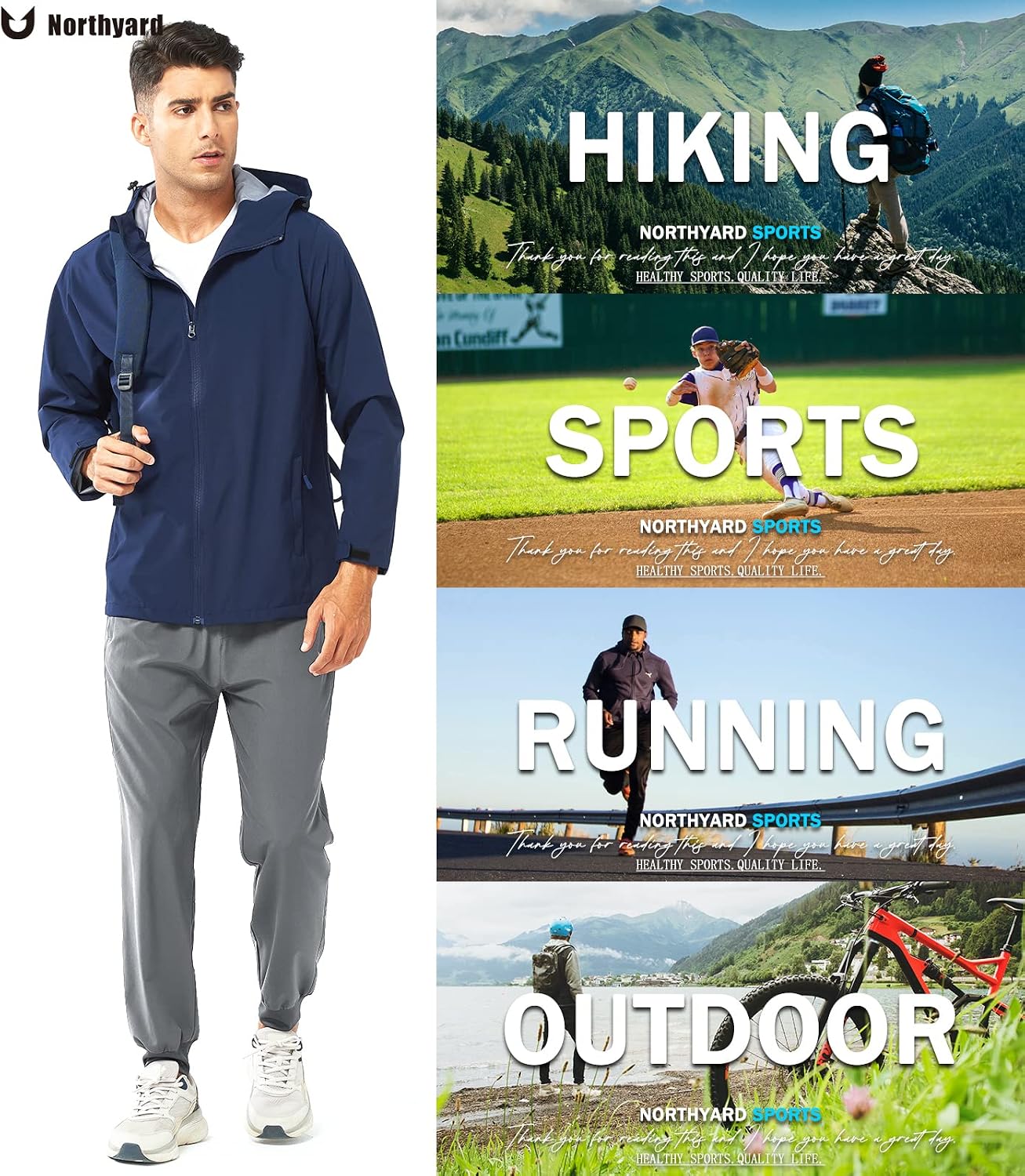 Thumbnail 1 de NORTHYARD Athletic Running Pants