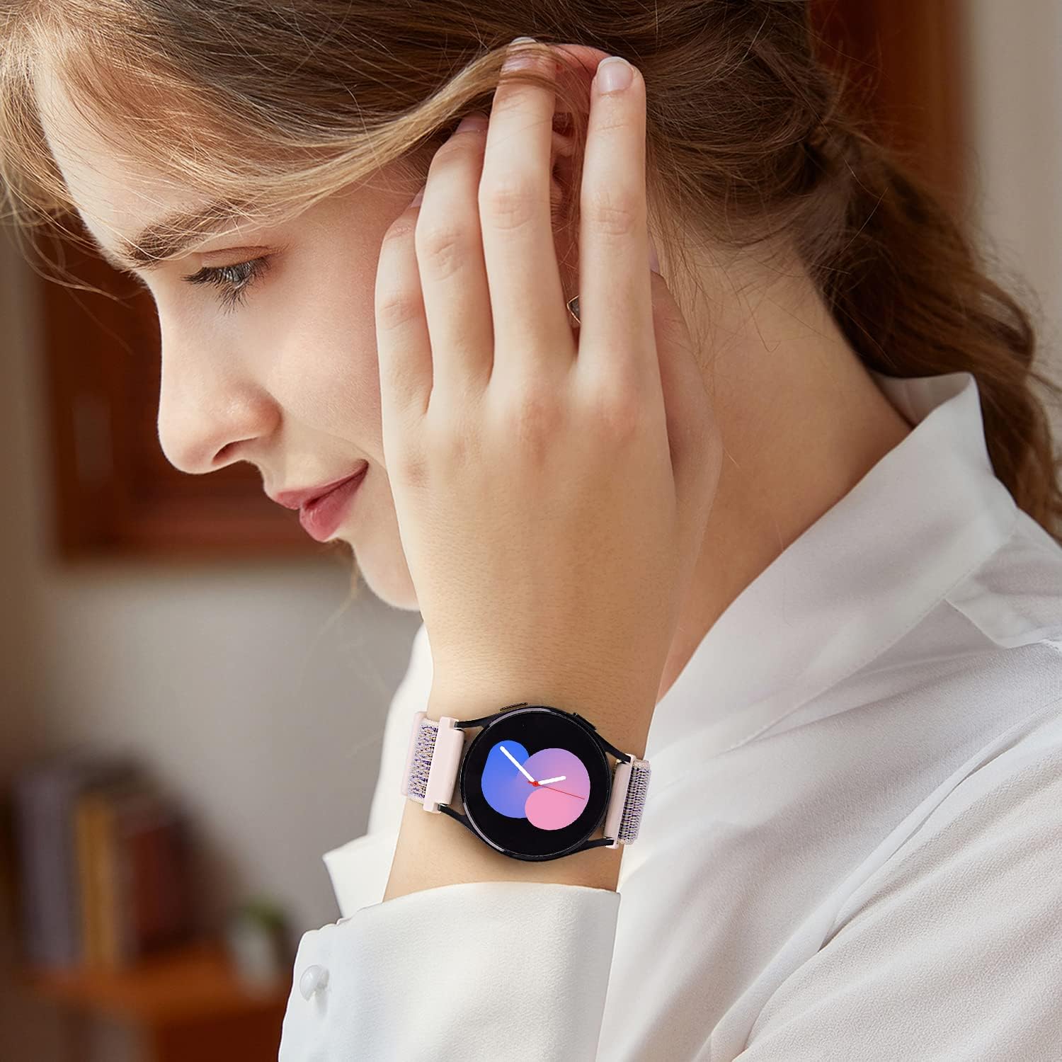 Thumbnail 6 de Vodtian 20 mm Nylon-Armband mit Klettverschluss für Samsung Galaxy Watch 7/6/5/4 & weitere (40/44 mm, 45 mm, 43/47 mm)