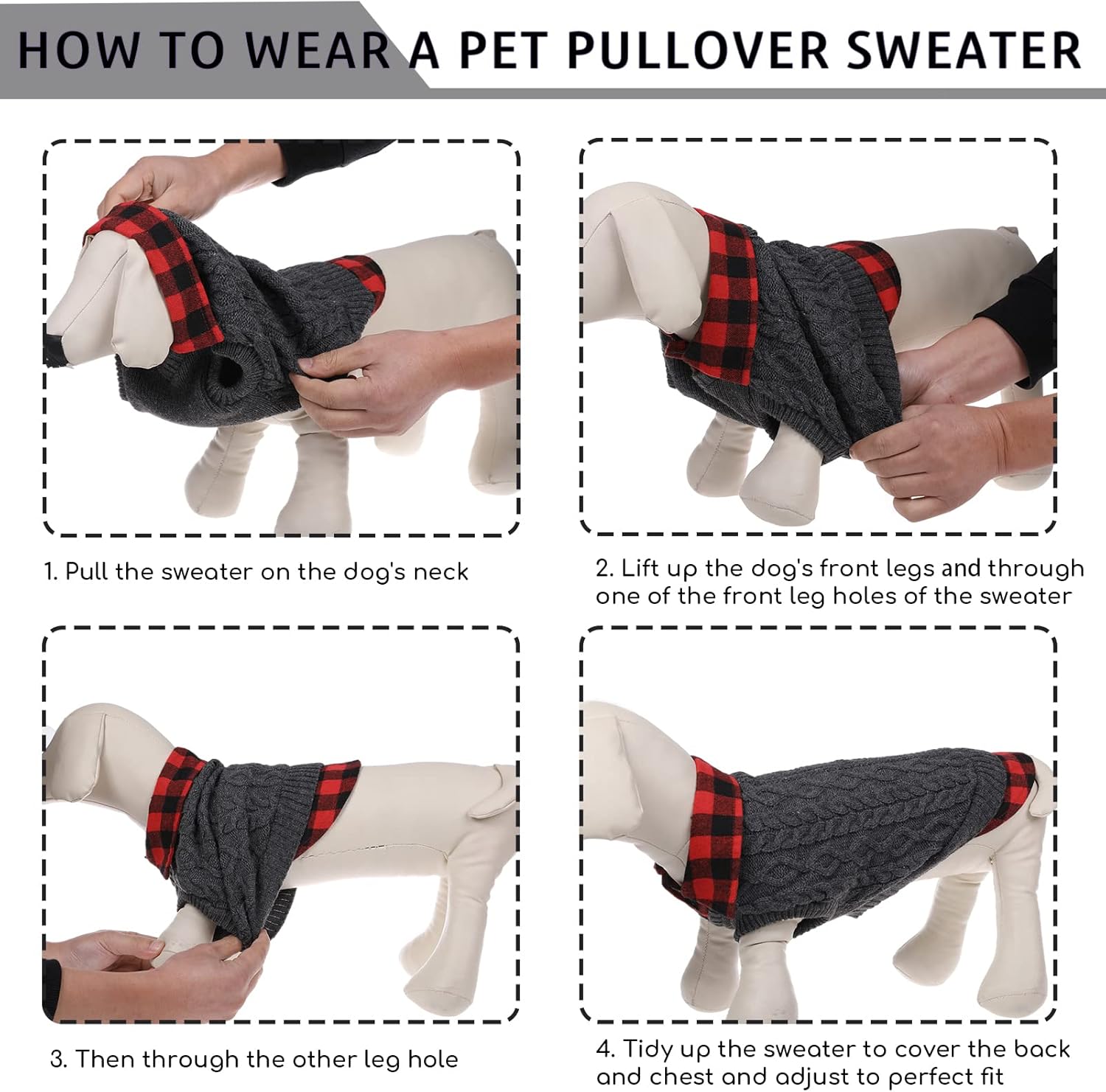 Thumbnail 4 de CITÉTOILE Winter Dog Jumper Grey M