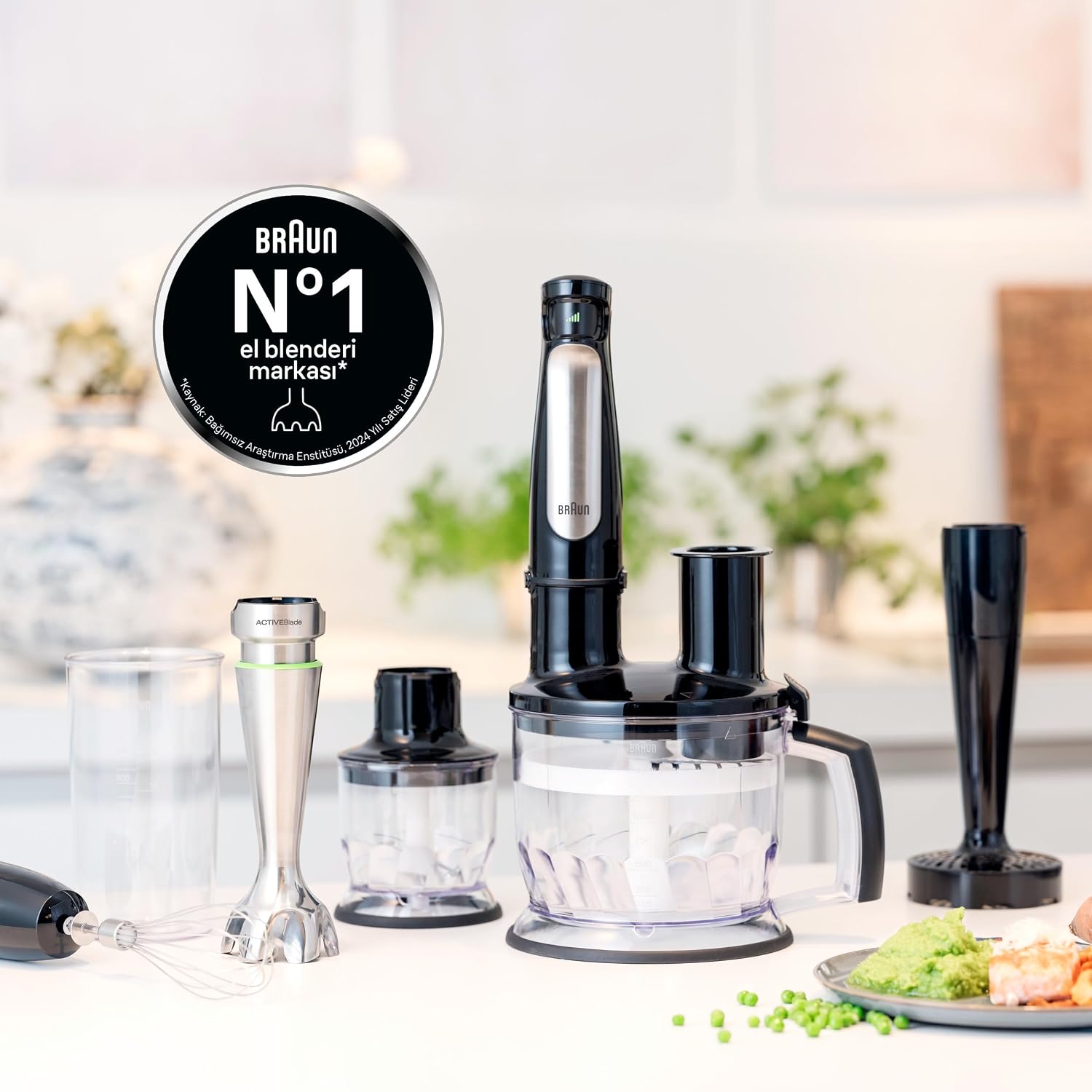 Thumbnail 6 de Braun MultiQuick 7 MQ7045 Hand Blender: Smart Speed, Splash Control and EasyClick Accessories