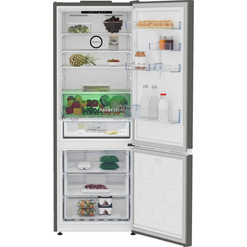 Detalle de Beko Combi 192 cm 490 L Gris con CoolRoom y Antiescarcha