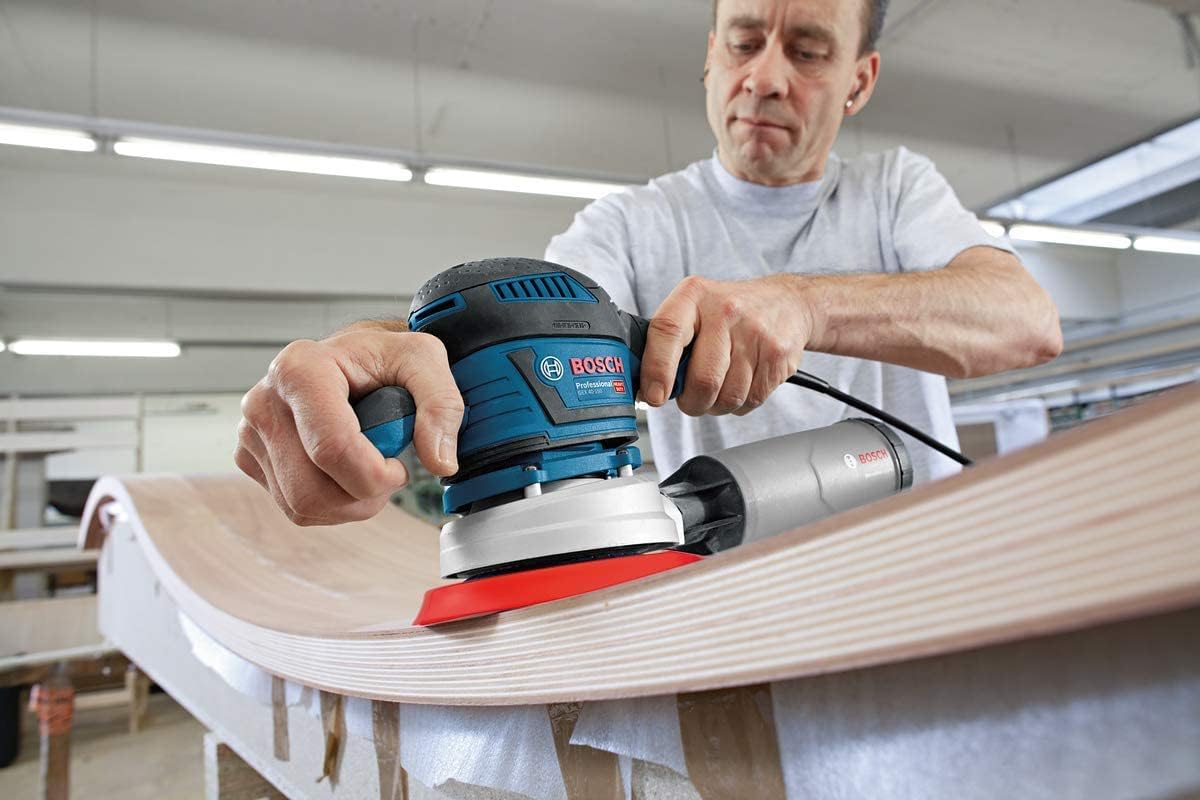 Thumbnail 3 de Bosch Professional levigatrice rotorbitale GEX 40-150 con sistema antvibrazioni e aspirazione (platorello 150 mm)