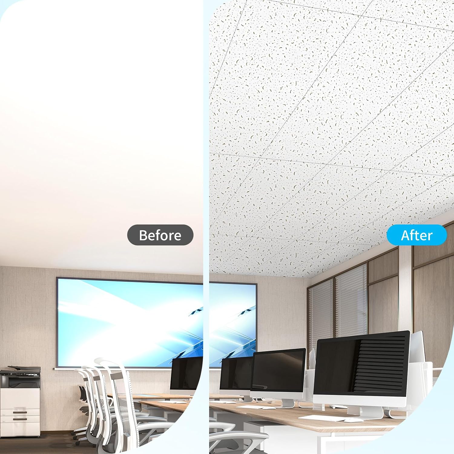 Detalle 1 de Art3d Decorative Ceiling Tiles, 2 x 4 ft