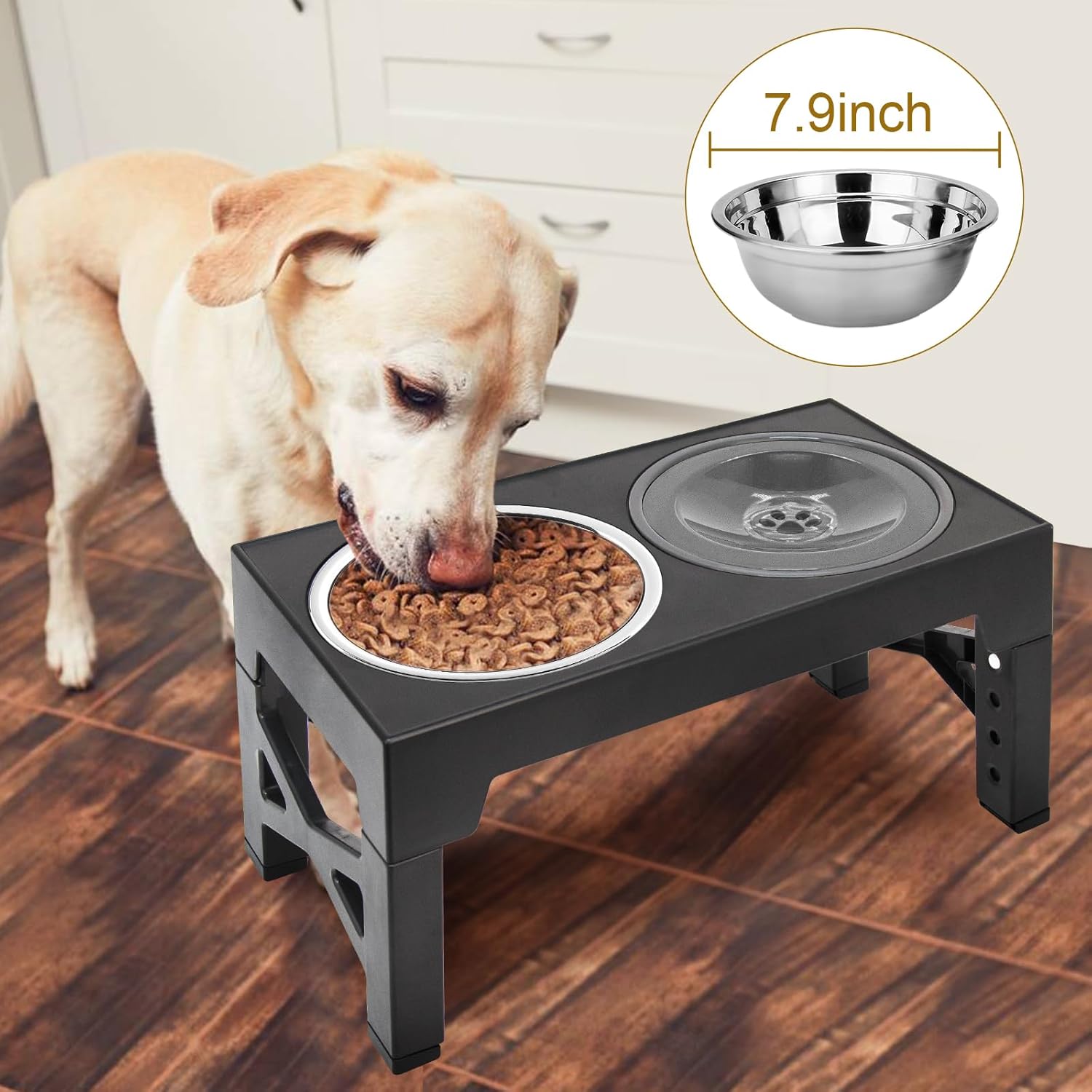 Thumbnail 5 de Polegas 3-in-1 Raised Dog Bowl with Slow Feeder