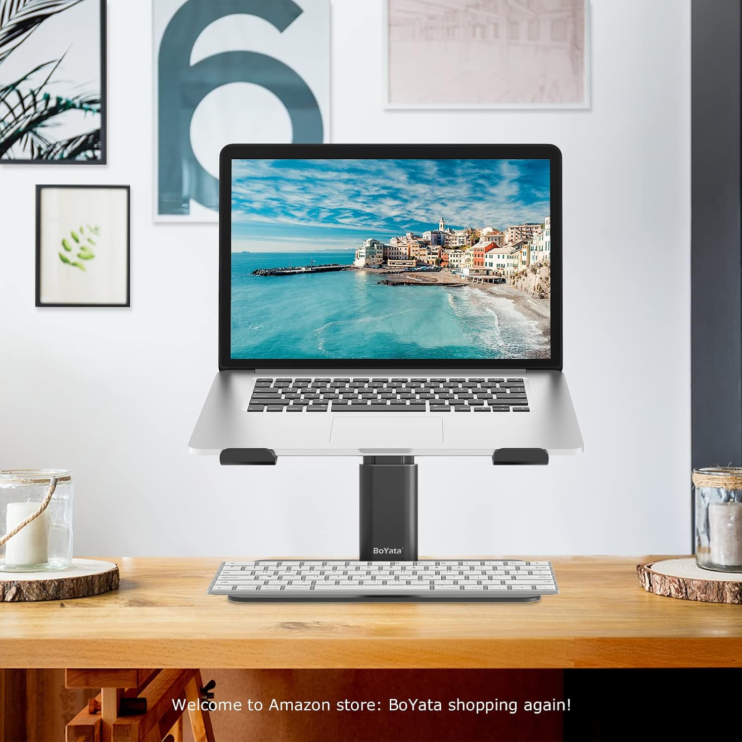 Thumbnail 6 de BoYata laptop stand, height adjustable 10 to 18.9cm