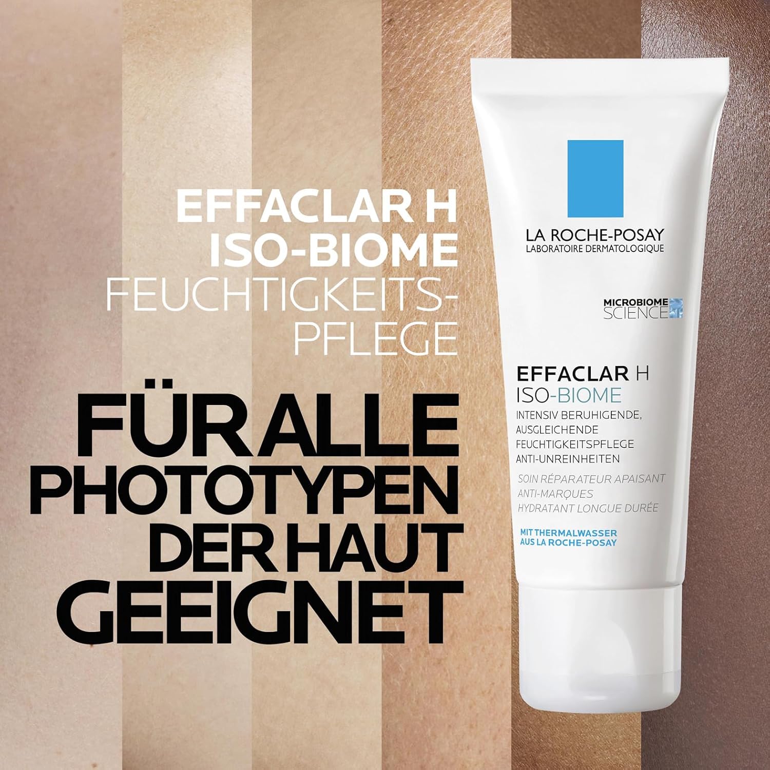 Thumbnail 4 de La Roche-Posay Effaclar H Iso-Biome Feuchtigkeitspflege bei austrocknender Akne-Behandlung (40 ml) mit Niacinamid & Provitamin B5