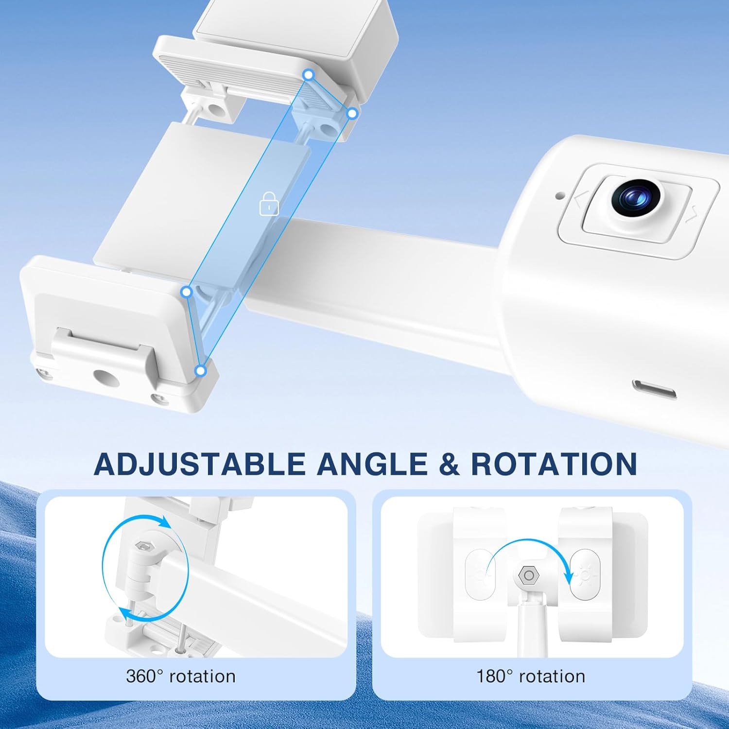 Detalle de Auto Face Tracking Tripod 360° Rotating Stand with Remote