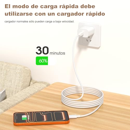 Detalle 2 de BSTOEM 60W PD 3.0 Cable USB C 2 unidades