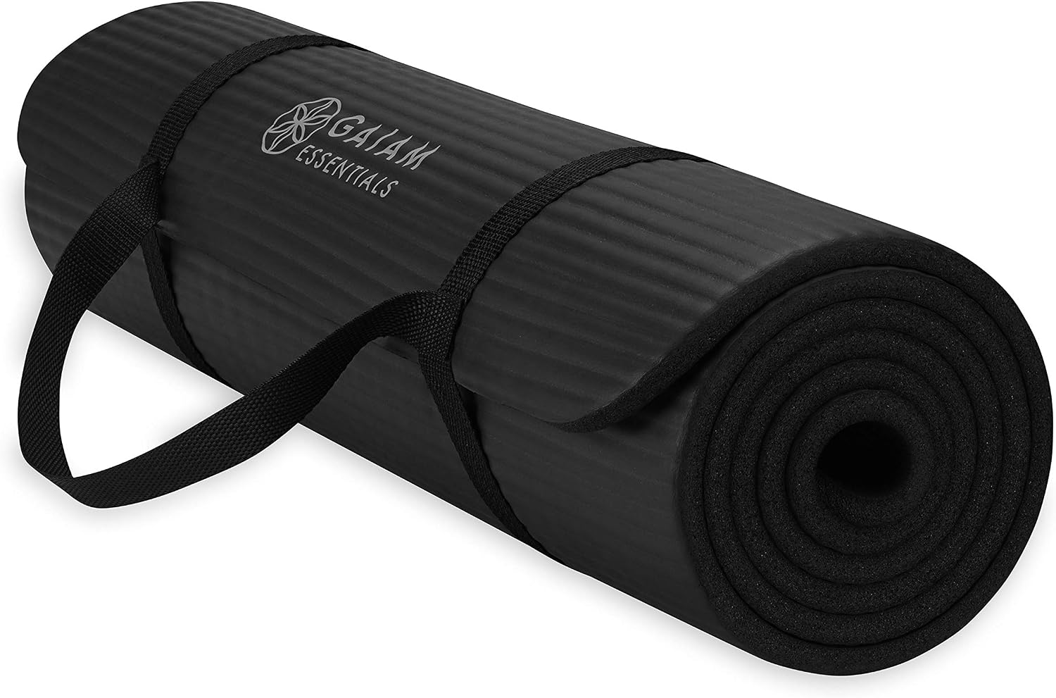 Gaiam Essentials 10mm Yoga Mat with Carry Strap 🧘♀
