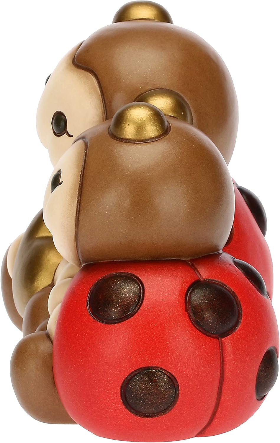 Detalle 2 de Bomboniera THUN in ceramica decorata a mano con coppia di coccinelle e cuore – Linea Bomboniere