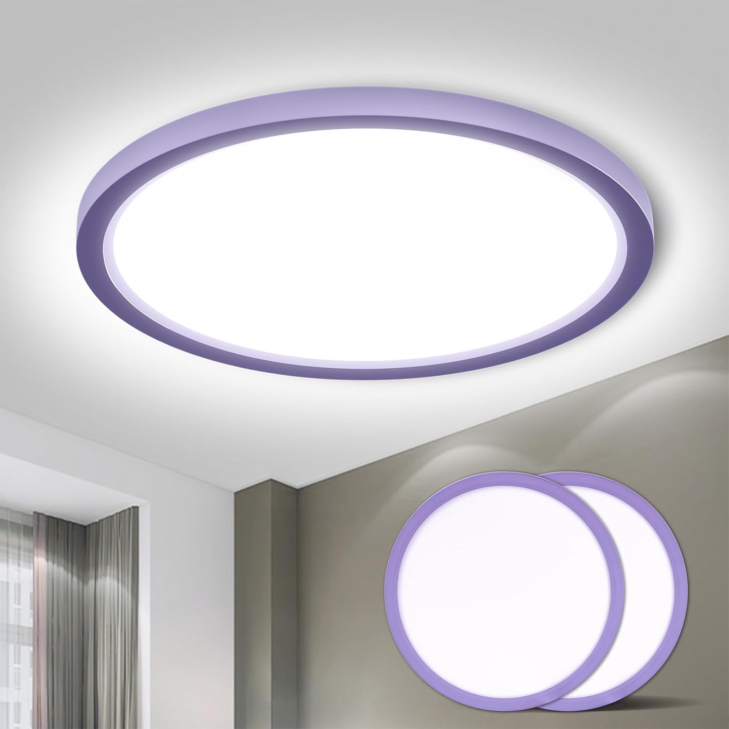 Detalle de LQWELL Deckenleuchte LED 18W 220×24mm
