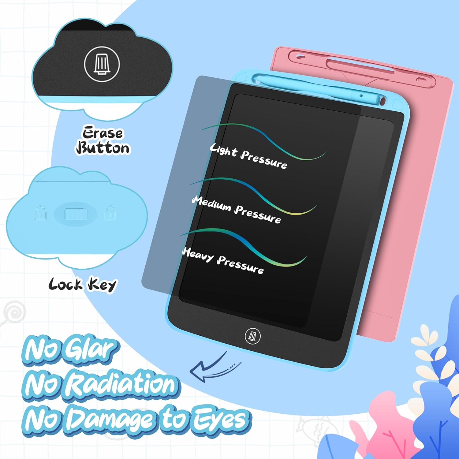 Thumbnail 4 de LEYAOYAO 10-inch LCD Writing Tablet 2 Pack for Kids 📝