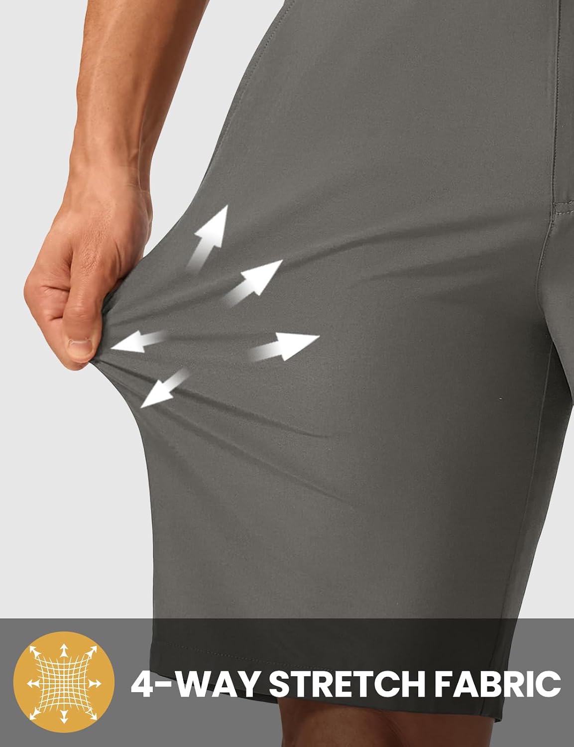 Detalle de TBMPOY Men's Golf Shorts, 9-Inch