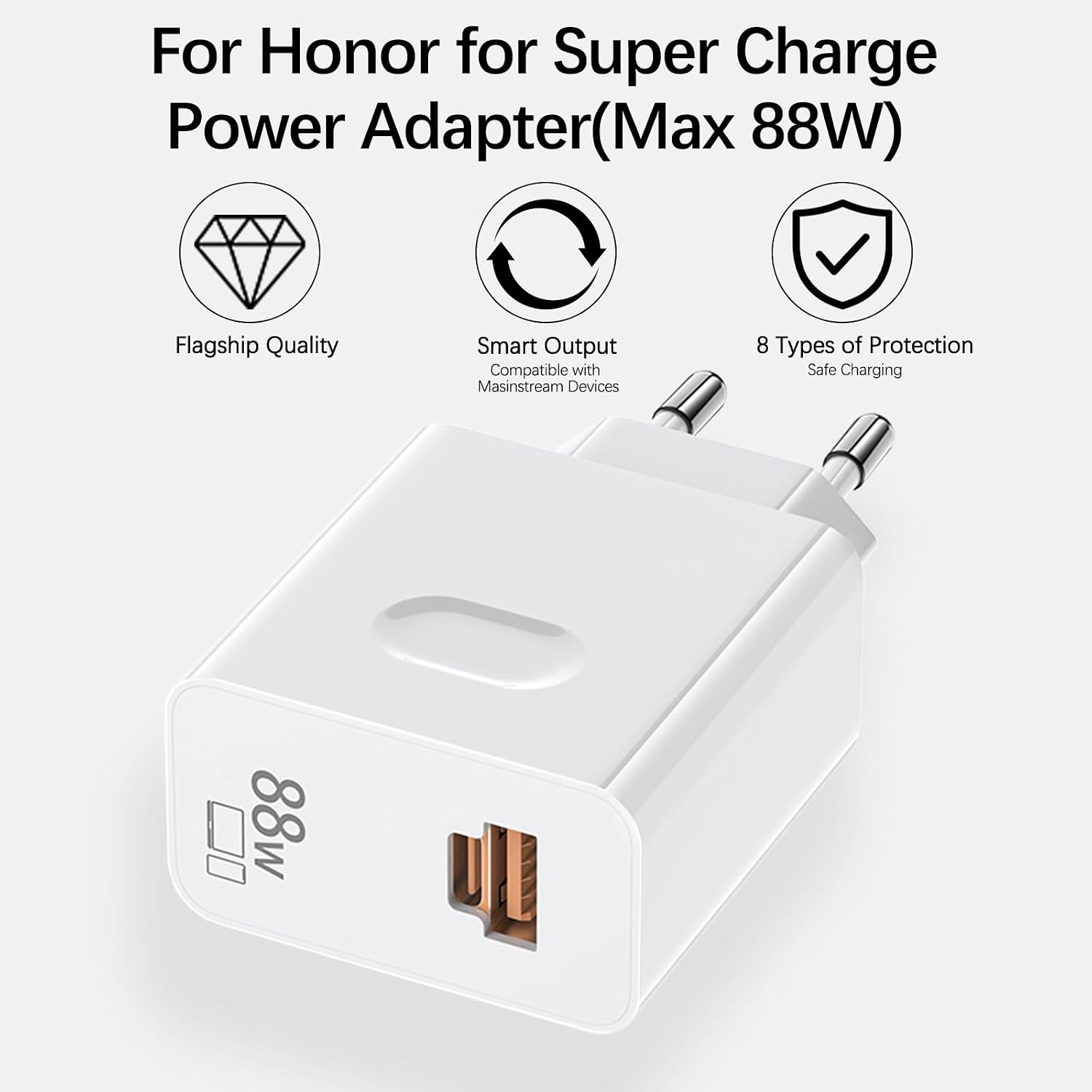 Thumbnail 1 de 88W USB-C Schnellladegerät für Honor/Huawei – kompakt, sicher und universell einsetzbar