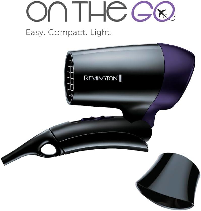 Thumbnail 1 de Remington D2400 On The Go Reisehaartrockner (extrem klein & klappbar) mit 1400 W und universalem 120/220–240 V