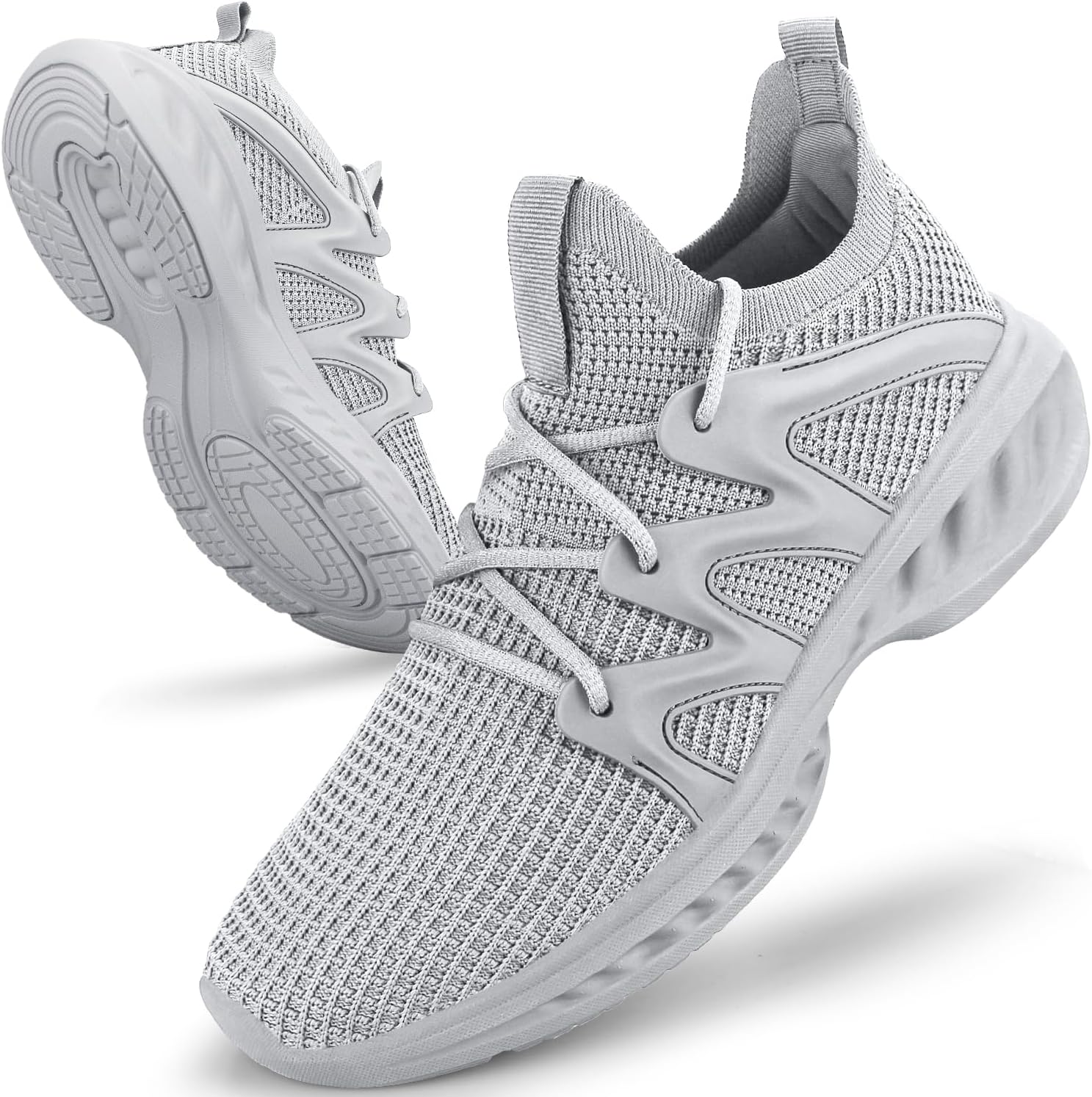 Detalle de Pujcs Men’s Slip-On Walking Shoes (Lightweight, Breathable, Non-Slip) Mesh Sneakers
