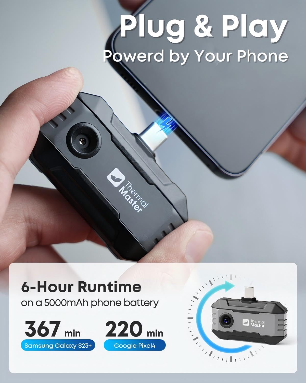 Detalle 2 de Thermal Master P1 for USB-C Device Thermal Camera, 320×240 Super Resolution