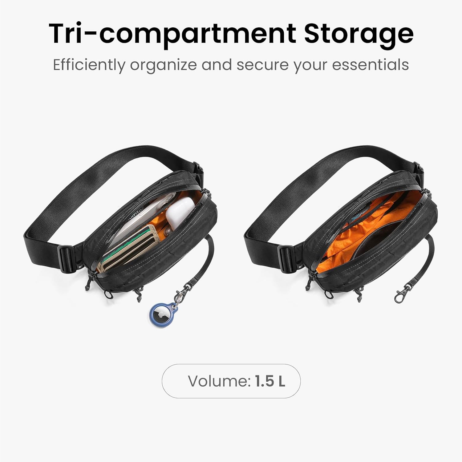 Thumbnail 3 de Aviator-T35 1.5L X-Pac Sling Bag by tomtoc — RFID Blocking, Water-Resistant Daily Carry