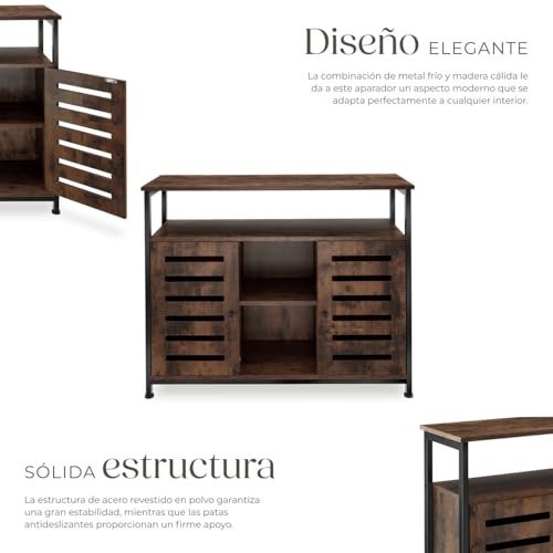 Detalle de tectake® Estantería Industrial con Armario Esquinero y Puertas Magnéticas