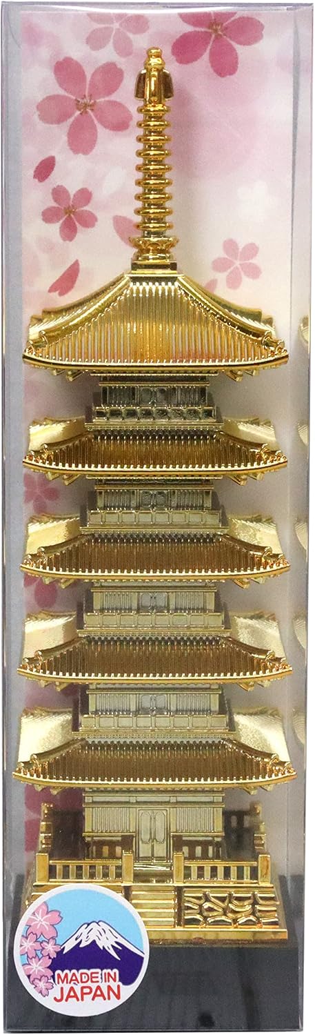 キャッスルエンタープライズ 日本製 五重塔フィギュア（桜）全長17cm