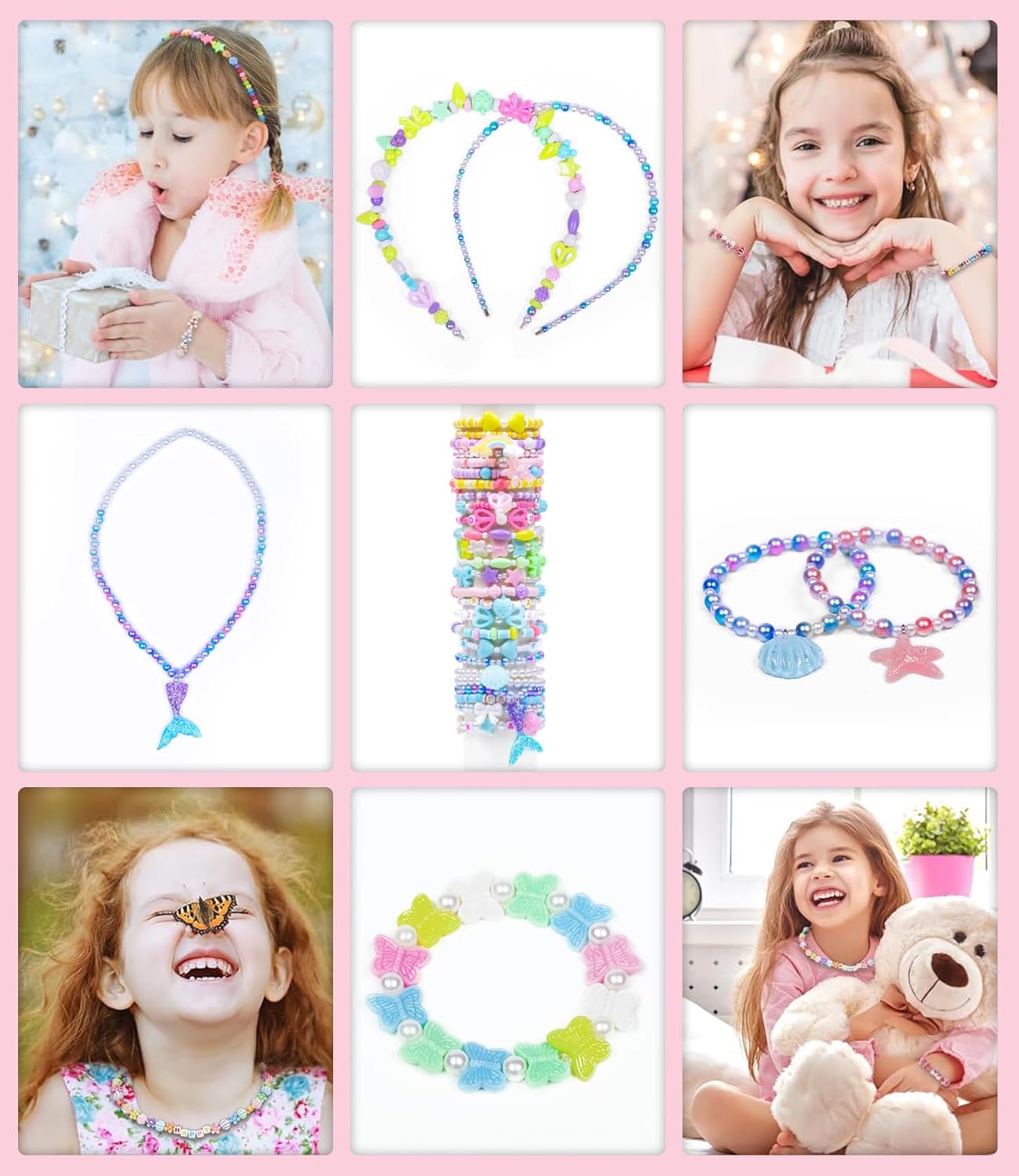 Thumbnail 5 de MiuCo Perlen-Bastelset für Mädchen ab 5 Jahren – Schmuck selbst gestalten