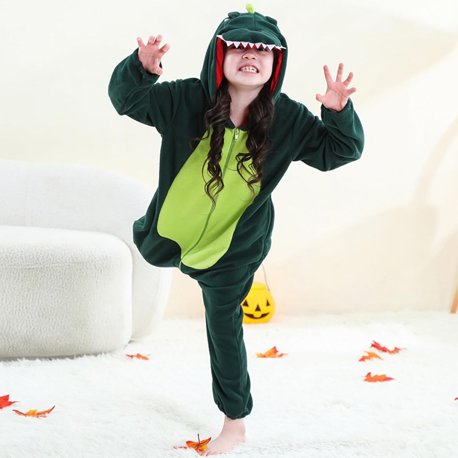 Detalle 2 de CarRivb Kids Onesie Tier Kostüm mit Kapuze