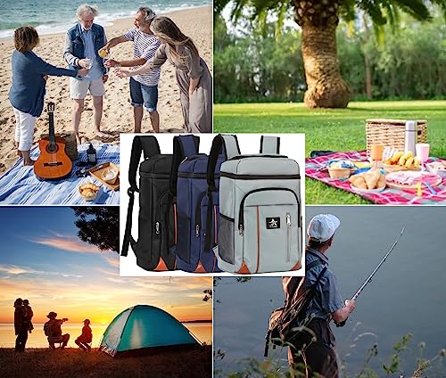 Thumbnail 6 de Mochila Nevera Isotérmica FUREINSTORE 27L Gris para Playa y Camping