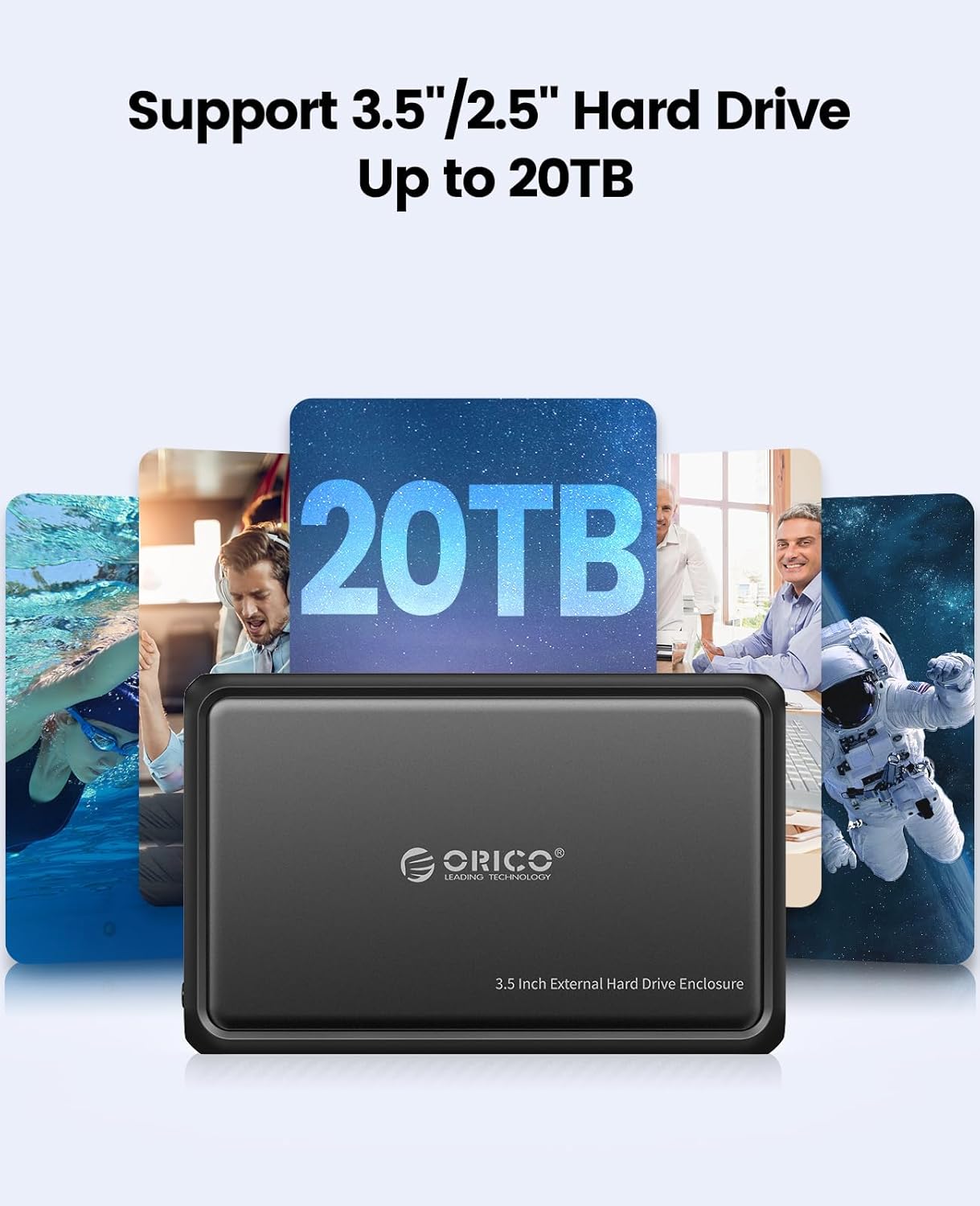 Thumbnail 4 de ORICO 3.5 Inch USB-C External HDD Enclosure (DDL35C3): A practical fix for portable, high-capacity SATA drives