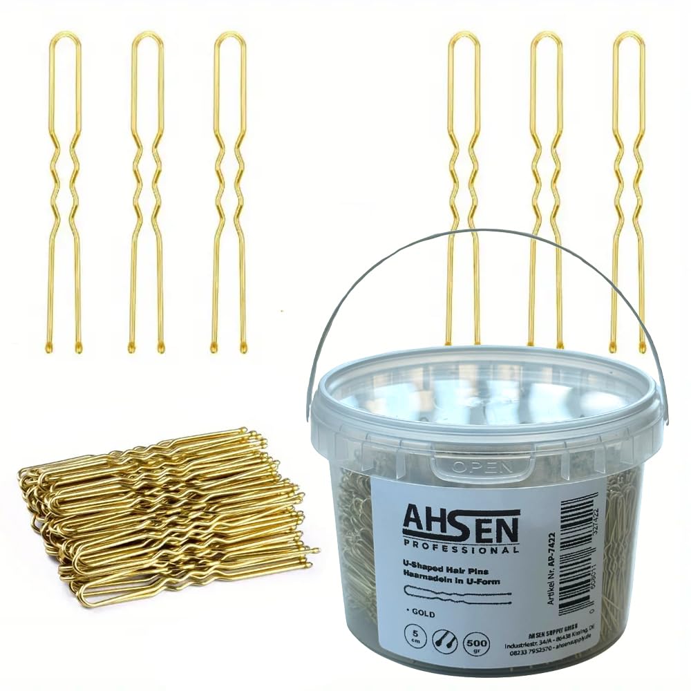 Thumbnail 6 de Ahsen Professional Wavy U‑Shaped Hair Pins 5 cm Braun – mit Aufbewahrungsbox