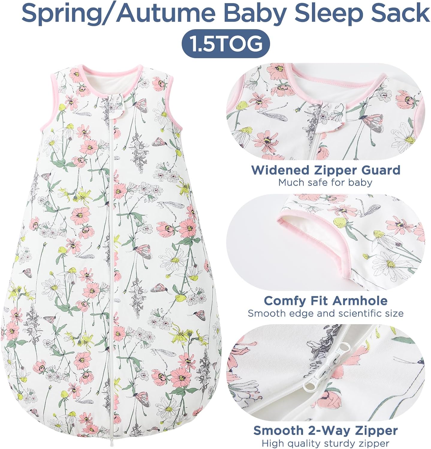 Detalle 2 de Duomiaomiao Baby Sleeping Bag 1.5 Tog