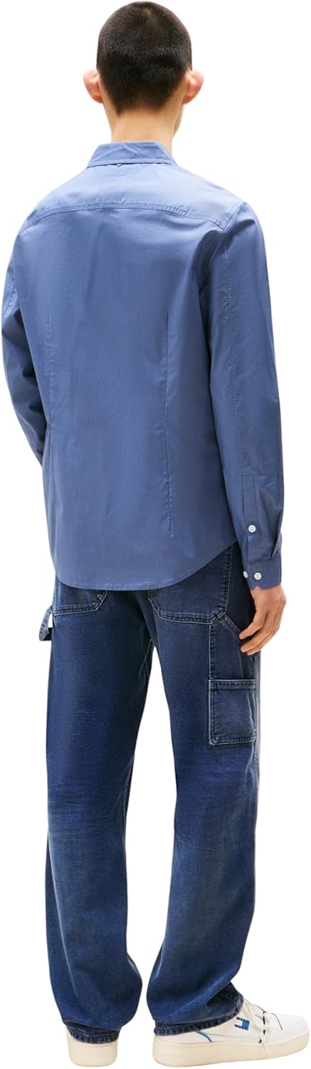 Thumbnail 1 de Tommy Jeans Camisa para hombre TJM Original de manga larga en azul Blue Moment (talla S)